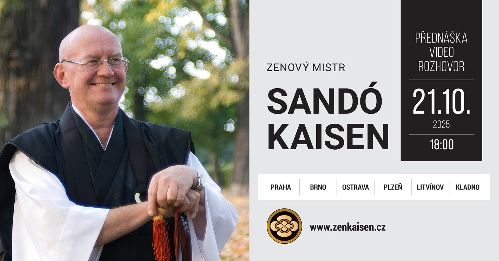 Úvod do zazenu a videorozhovor s Mistrem Sandó Kaisenem